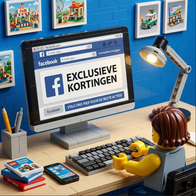 Nog goedkoper LEGO huren? Volg ons op Facebook